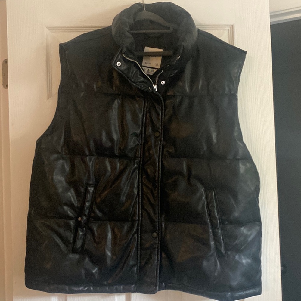 Abercrombie, Vegan Leather Vest